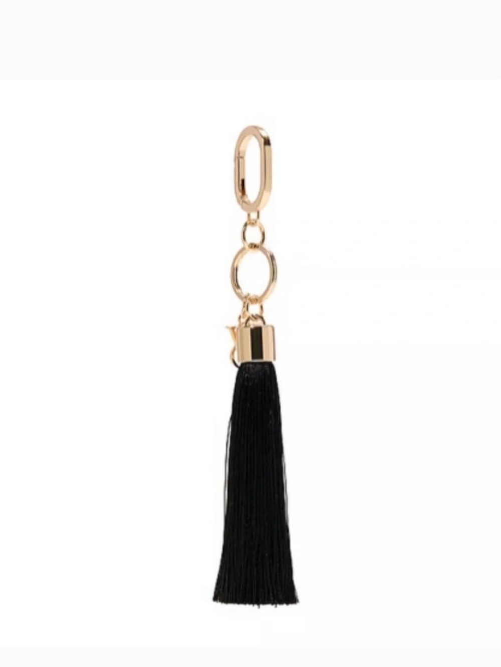 Victoria's Secret Black Tassel Keychain New with tag - Picture 3 of 8